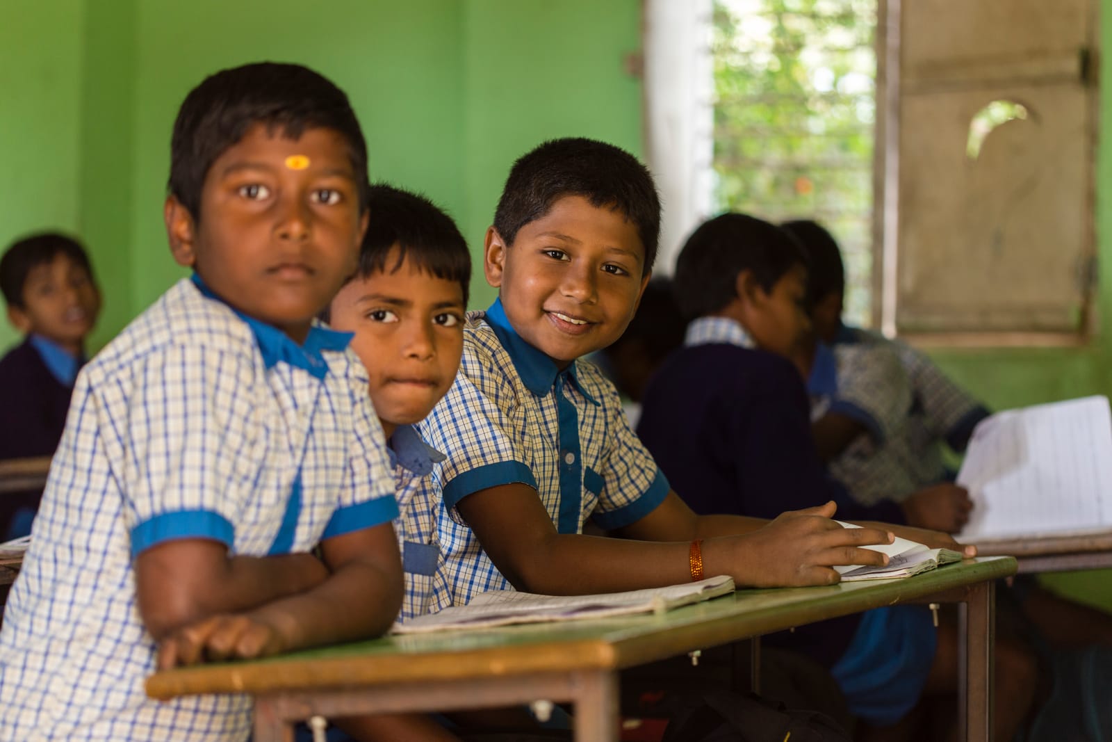 Students in a classroom
